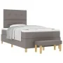 Cama con Somier de con Colchón y Banco Taupe 120x200 cm Tela | Foro24.es | Tu tienda online para hogar, jardín y más Foro24.es