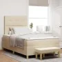 Cama Box Spring con colchón y banco Crema 120x200 cm Tela de , Camas y somieres - Ref: Foro24-3344294, Precio: 464,28 €, Desc...