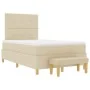 Cama Box Spring con colchón y banco Crema 120x200 cm Tela de , Camas y somieres - Ref: Foro24-3344294, Precio: 464,28 €, Desc...