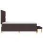 Cama box spring con colchón y banco marrón oscuro 140x190 cm de tela | Foro24.es | Tu tienda online para hogar, jardín y más Foro24.es