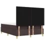 Cama box spring con colchón y banco marrón oscuro 140x190 cm de tela | Foro24.es | Tu tienda online para hogar, jardín y más Foro24.es