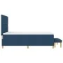 Cama Box Spring con colchón y banco Azul 140x190 cm Tela | Foro24.es | Tu tienda online para hogar, jardín y más Foro24.es