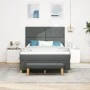 Cama con somier con colchón y banco gris oscuro 140x200 cm tela | Foro24.es | Tu tienda online para hogar, jardín y más Foro24.es