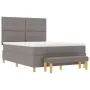 Cama Box Spring con colchón y banco Taupe 140x200 cm Tela | Foro24.es | Tu tienda online para hogar, jardín y más Foro24.es