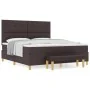 Cama con somier y colchón y banco marrón oscuro 180x200 cm de tela | Foro24.es | Tu tienda online para hogar, jardín y más Foro24.es