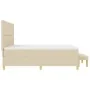 Cama con somier y colchón y banco Crema 200x200 cm Tela de , Camas y somieres - Ref: Foro24-3344329, Precio: 737,11 €, Descue...