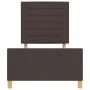 Estructura de Cama en Marrón Oscuro, 80x200 cm, Tela by , Beds and slatted bases - Ref: Foro24-3344609, Price: 164,08 €, Disc...