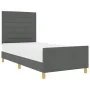 Cama Gris Oscuro 90x190 cm Tela | Foro24.es | Tu tienda online para hogar, jardín y más Foro24.es