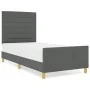 Cama Gris Oscuro 90x190 cm Tela | Foro24.es | Tu tienda online para hogar, jardín y más Foro24.es