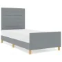 Estructura de Cama Gris Claro 90x200 cm Tela | Foro24.es | Tu tienda online para hogar, jardín y más Foro24.es