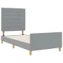 Estructura de Cama Gris Claro 90x200 cm Tela | Foro24.es | Tu tienda online para hogar, jardín y más Foro24.es