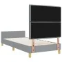 Estructura de Cama Gris Claro 90x200 cm Tela | Foro24.es | Tu tienda online para hogar, jardín y más Foro24.es