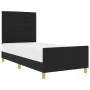 Cama Negra 90x200 cm de Tela by , Beds and slatted bases - Ref: Foro24-3344622, Price: 148,91 €, Discount: %