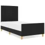 Cama Negra 90x200 cm de Tela by , Beds and slatted bases - Ref: Foro24-3344622, Price: 148,91 €, Discount: %