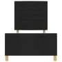 Cama Negra 90x200 cm de Tela by , Beds and slatted bases - Ref: Foro24-3344622, Price: 148,91 €, Discount: %
