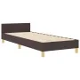 Estructura de Cama Marrón Oscuro 90x200 cm Tela by , Beds and slatted bases - Ref: Foro24-3344623, Price: 156,11 €, Discount: %