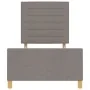 Estructura de Cama de Tela Taupe 90x200 cm de , Camas y somieres - Ref: Foro24-3344624, Precio: 159,51 €, Descuento: %