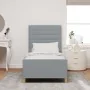 Estructura de Cama Gris Claro 100x200 cm Tela | Foro24.es | Tu tienda online para hogar, jardín y más Foro24.es