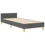 Estructura de Cama Gris Oscuro 100x200 cm Tela de , Camas y somieres - Ref: Foro24-3344628, Precio: 163,75 €, Descuento: %