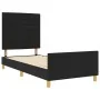 Cama Negra 100x200 cm de Tela von , Betten und Lattenroste - Ref: Foro24-3344629, Preis: 151,17 €, Rabatt: %