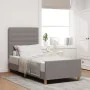 Estructura de cama Taupe 100x200 cm Tela by , Beds and slatted bases - Ref: Foro24-3344631, Price: 152,65 €, Discount: %
