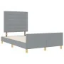 Estructura de Cama Gris Claro 120x190 cm Tela by , Beds and slatted bases - Ref: Foro24-3344634, Price: 198,54 €, Discount: %