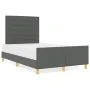 Estructura de Cama de Tela Gris Oscuro 120x190 cm by , Beds and slatted bases - Ref: Foro24-3344635, Price: 186,45 €, Discoun...