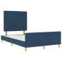 Estructura de Cama Azul Tela 120 x 190 cm Estructura de Cama von , Betten und Lattenroste - Ref: Foro24-3344640, Preis: 196,9...
