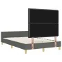 Cama Gris Oscuro 120x200 cm Tela by , Beds and slatted bases - Ref: Foro24-3344642, Price: 178,26 €, Discount: %