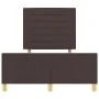 Estructura de Cama Marrón Oscuro 120x200 cm Tela by , Beds and slatted bases - Ref: Foro24-3344644, Price: 171,90 €, Discount: %