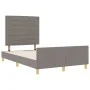 Cama Taupe 120x200 cm de Tela de , Camas y somieres - Ref: Foro24-3344645, Precio: 189,66 €, Descuento: %