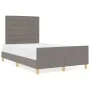 Cama Taupe 120x200 cm de Tela de , Camas y somieres - Ref: Foro24-3344645, Precio: 189,66 €, Descuento: %