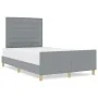 Cama Gris Claro 140x190 cm Tela by , Beds and slatted bases - Ref: Foro24-3344648, Price: 234,63 €, Discount: %