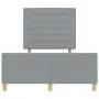 Cama Gris Claro 140x190 cm Tela by , Beds and slatted bases - Ref: Foro24-3344648, Price: 234,63 €, Discount: %