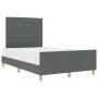 Estructura de cama Gris Oscuro 140x190 cm Tela by , Beds and slatted bases - Ref: Foro24-3344649, Price: 243,19 €, Discount: %