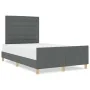 Estructura de cama Gris Oscuro 140x190 cm Tela by , Beds and slatted bases - Ref: Foro24-3344649, Price: 243,19 €, Discount: %