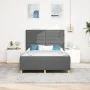 Estructura de cama Gris Oscuro 140x190 cm Tela by , Beds and slatted bases - Ref: Foro24-3344649, Price: 243,19 €, Discount: %