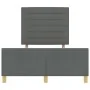Estructura de cama Gris Oscuro 140x190 cm Tela by , Beds and slatted bases - Ref: Foro24-3344649, Price: 243,19 €, Discount: %