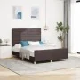 Estructura de Cama de Tela Marrón Oscuro 140x190 cm | Foro24.es | Tu tienda online para hogar, jardín y más Foro24.es