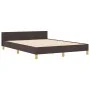 Estructura de Cama de Tela Marrón Oscuro 140x190 cm | Foro24.es | Tu tienda online para hogar, jardín y más Foro24.es