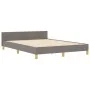 Marco de Cama en Taupe, 140x200 cm de Tela by , Beds and slatted bases - Ref: Foro24-3344659, Price: 238,15 €, Discount: %