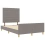 Marco de Cama en Taupe, 140x200 cm de Tela by , Beds and slatted bases - Ref: Foro24-3344659, Price: 238,15 €, Discount: %
