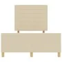 Estructura de Cama Crema 140x200 cm Tela by , Beds and slatted bases - Ref: Foro24-3344660, Price: 225,92 €, Discount: %