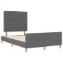 Cama en Gris Oscuro, 160x200 cm, Tela de , Camas y somieres - Ref: Foro24-3344663, Precio: 246,42 €, Descuento: %
