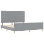 Cama Gris Claro 180x200 cm de Tela von , Betten und Lattenroste - Ref: Foro24-3344669, Preis: 279,26 €, Rabatt: %