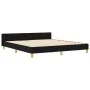 Cama Negra 180x200 cm de Tela by , Beds and slatted bases - Ref: Foro24-3344671, Price: 264,69 €, Discount: %