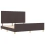 Cama Marrón Oscuro 180x200 cm Tela by , Beds and slatted bases - Ref: Foro24-3344672, Price: 264,06 €, Discount: %