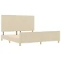 Cama en color crema - 180x200 cm de tela von , Betten und Lattenroste - Ref: Foro24-3344674, Preis: 280,70 €, Rabatt: %