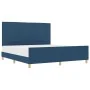 Estructura de Cama de Tela Azul 180x200 cm de , Camas y somieres - Ref: Foro24-3344675, Precio: 265,44 €, Descuento: %