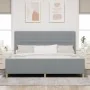 Estructura de Cama en Gris Claro, 200x200 cm, Tela de , Camas y somieres - Ref: Foro24-3344676, Precio: 277,14 €, Descuento: %